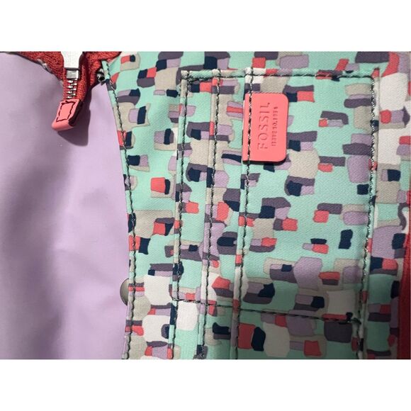 Fossil Multicolor Top Zip Keyper Crossbody Purse - Picture 5 of 6